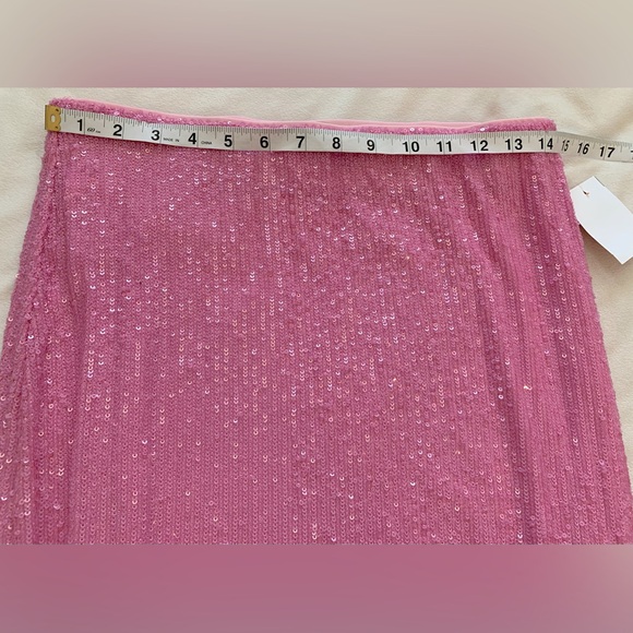 NWT Show Me Your Mumu x Barbie RSVP Skirt Size Large Pink Sequins Maxi Skirt - Picture 8 of 16